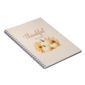 Fall Pumpkins & Sonnenblumen | Eleganter Erntedank Notizblock (Rechte Seite)