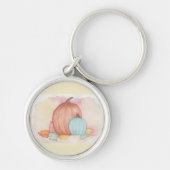 Fall Pumpkins und Blätter Schlüsselanhänger (Vorne)