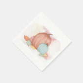 Fall Pumpkins und Blätter Serviette (Ecke)