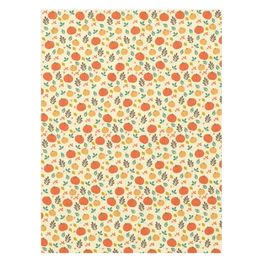 Fall Pumpkins und Blätter Tischdecke (Vorderseite)