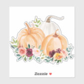Fall Pumpkins und Boho-Blume Aufkleber (Blatt)