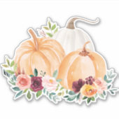Fall Pumpkins und Boho-Blume Aufkleber (Vorderseite)