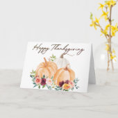 Fall Pumpkins und Boho Blume Gruß Karte (Gelbe Blume)