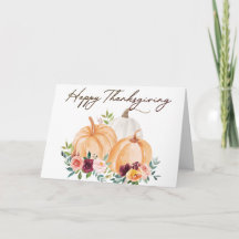 Fall Pumpkins und Boho Blume Gruß