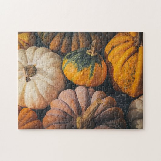 Fall Puzzles Pumpkin Fotografy Complex Jigsaw (Horizontal)