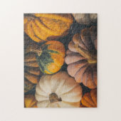 Fall Puzzles Pumpkin Fotografy Complex Jigsaw (Vertikal)