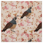 Fall Quail auf Chintz Fabric Stoff (Muster)