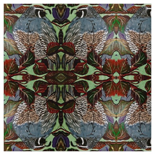 Fall Quail Guard Fabric Stoff (Muster)