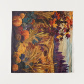 Fall Quilt Tapestry Wandteppich (Vorderseite (Horizontal))