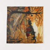 Fall Quilt Tapestry Wandteppich (Vorderseite (Horizontal))