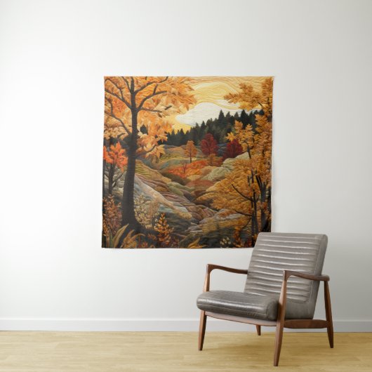 Fall Quilt Tapestry Wandteppich (Beispiel)