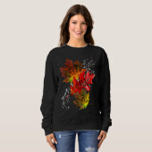 Fall Quote Happy Fall Yall Cute Autumn Leaves Sweatshirt (Vorne ganz)