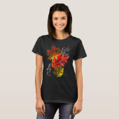 Fall Quote Happy Fall Yall Cute Autumn Leaves T-Shirt (Vorne ganz)