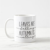 Fall Quote Trendy Calligrafy Tasse (Links)