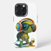 Fall "Radical Turtle Skateboarder iPhone" iPhone Hülle (Hinten)