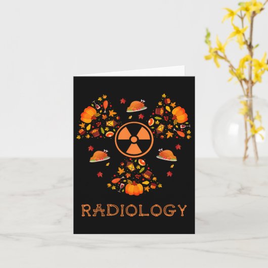 Fall Radiology T-Shirt Erntedank Radiologe Xray T Karte (Gelbe Blume)