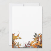 Fall-Rahmen-Hochzeitseinladung Einladung (Rückseite)