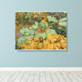 Fall Red Berries Leinwanddruck (Insitu (Holzboden))