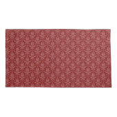 Fall Red Elegant Damask Pillow Kissenbezug (Rückseite-Links)