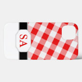 Fall Red Gingham Monogram Case-Mate iPad 2/3/4 iPhone Hülle (Rückseite (Horizontal))