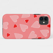 Fall Red Hearts Case-Mate iPhone Hülle (Rückseite (Horizontal))