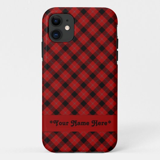 Fall Red Kariert iPhone 5 Case-Mate iPhone Hülle (Rückseite)