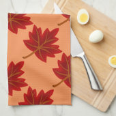 Fall Red Maple Leaf Handtuch (Viertel Falte)