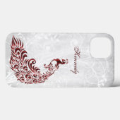 Fall Red Peacock Personalisiert Case-Mate iPhone Hülle (Rückseite (Horizontal))