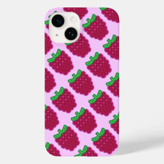 Fall Red Raspberry Pattern iPhone 6/6 Case-Mate iPhone Hülle (Rückseite)