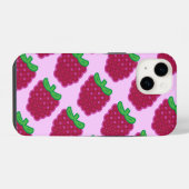 Fall Red Raspberry Pattern iPhone 6/6 Hülle (Rückseite (Horizontal))