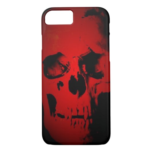 Fall Red Skull iPhone 7 Case-Mate iPhone Hülle (Rückseite)