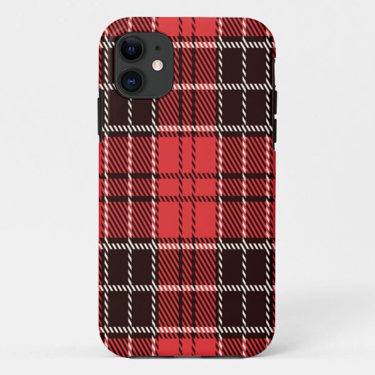 Fall Red Tartan Case-Mate iPhone Case-Mate iPhone Hülle (Rückseite)