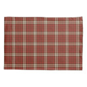 Fall Red Tartan Pillow Kissenbezug (Rückseite)