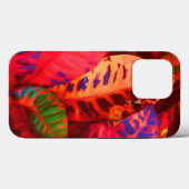 Fall "Red Tropical Blätter Case-Mate iPhone" iPhone Hülle (Rückseite (Horizontal))