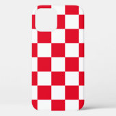 Fall Red White Kroan Schachbretts Case-Mate iPhone Case-Mate iPhone Hülle (Rückseite)