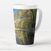Fall Reflections Buffalo National River Latte Tass Milchtasse (Rechte Ecke)