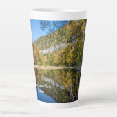 Fall Reflections Buffalo National River Latte Tass Milchtasse (Vorderseite)