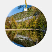 Fall Reflections Buffalo River Circle Ornament (Vorne)