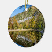 Fall Reflections Buffalo River Circle Ornament (Links)