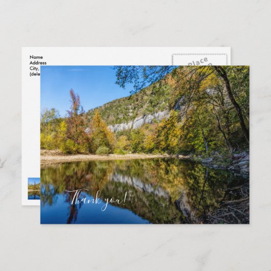 Fall Reflections Buffalo River Danke Postcard Postkarte (Vorne/Hinten)