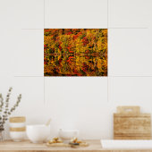 Fall Reflektion über den Russell-Teich | New Hamps Poster (Küche)