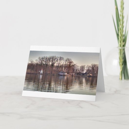 Fall-Reflexionen auf Pine See Karte (Vorderseite)