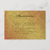 Fall Regency Wedding Insert (Vorderseite)