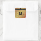 Fall Regency Wedding Monogram Sticker (Tasche)