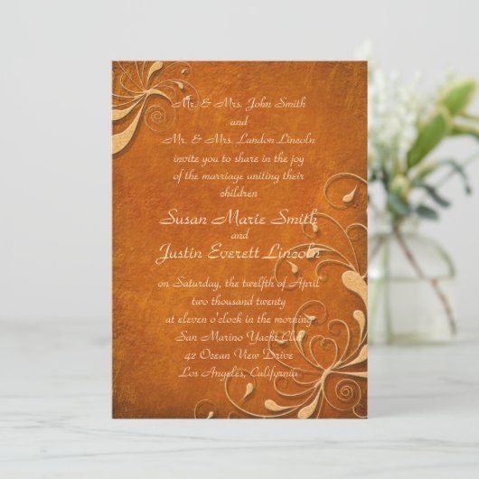 Fall Rhapsody 12x18 Einladung (Stehend Vorderseite)