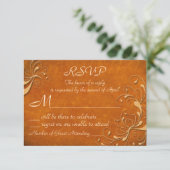 Fall Rhapsody RSVP Cards Karte (Stehend Vorderseite)