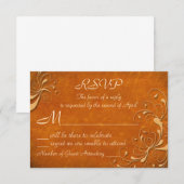 Fall Rhapsody RSVP Cards Karte (Vorne/Hinten)