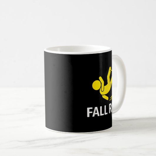 Fall Risk Balance Issues Funny Fall Risk Kaffeetasse (VorderseiteRechts)
