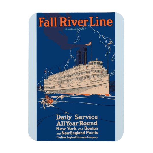 Fall River Line Magnet (Vertikal)