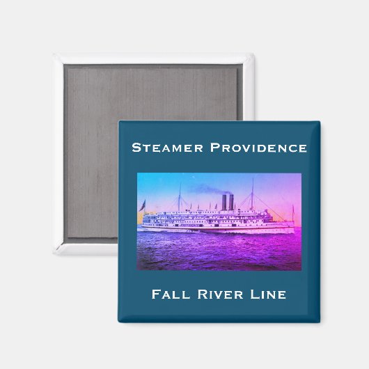 Fall River Line, Steamship 'Providence' Magnet (Vorderseite/Rückseite)